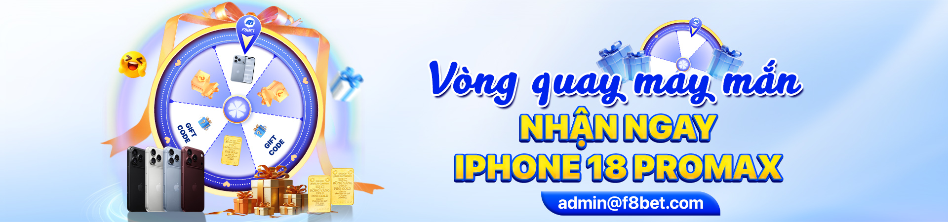 f8bet banner chương trình vòng quay may mắn