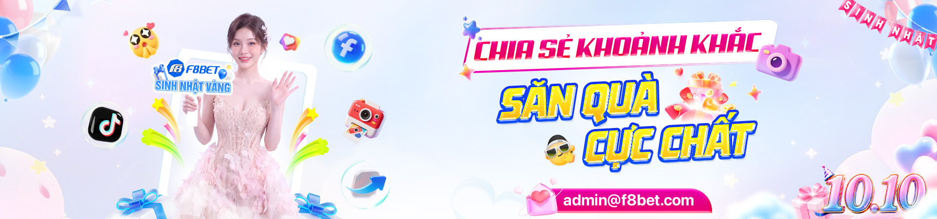 sự kiện chia sẻ khoảnh khắc săn quà cùng f8bet casino